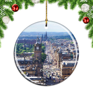 UK England Royal Mile Edinburgh Christmas Ornament