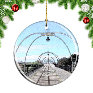 UK England Southport Pier Christmas Ornament