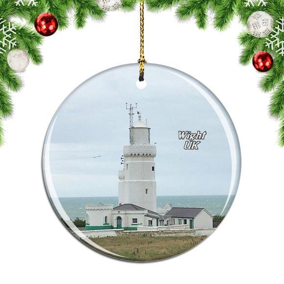 UK England St Catherine's Lighthouse Wight Christmas Ornament