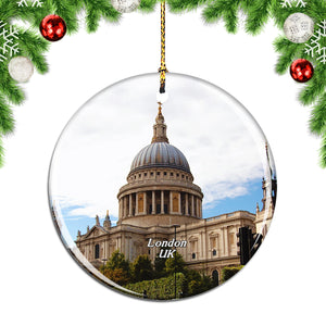 UK England St. Paul's Cathedral London Christmas Ornament