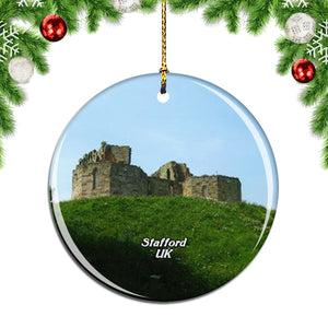 UK England Stafford Castle Christmas Ornament