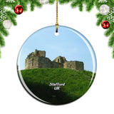 UK England Stafford Castle Christmas Ornament