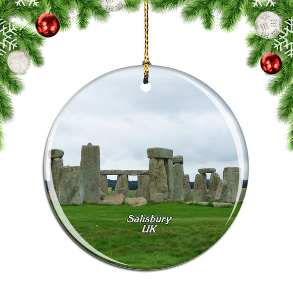 UK England Stonehenge Salisbury Christmas Ornament