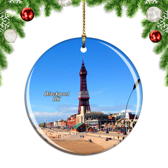 UK England The Blackpool Tower Christmas Ornament