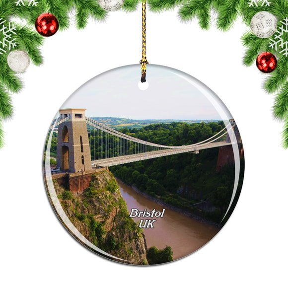 UK England The Clifton Suspension Bridge Bristol Christmas Ornament