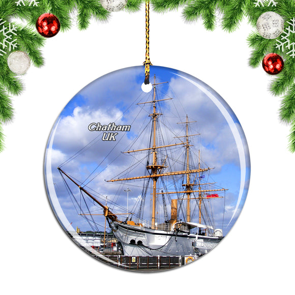 UK England The Historic Dockyard Chatham Christmas Ornament