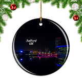 UK England The Lowry Salford Christmas Ornament