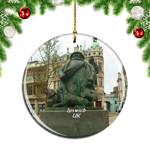 UK England The Major Statue at Major's Corner Ipswich Christmas Ornament