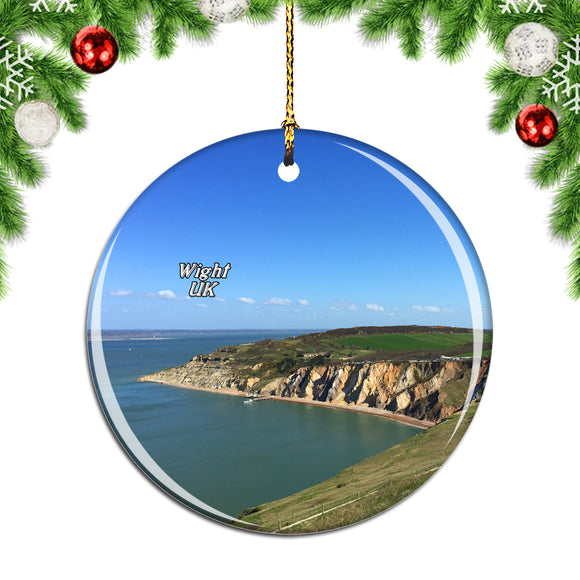 UK England The Needles Battery Wight Christmas Ornament