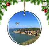 UK England The Needles Battery Wight Christmas Ornament