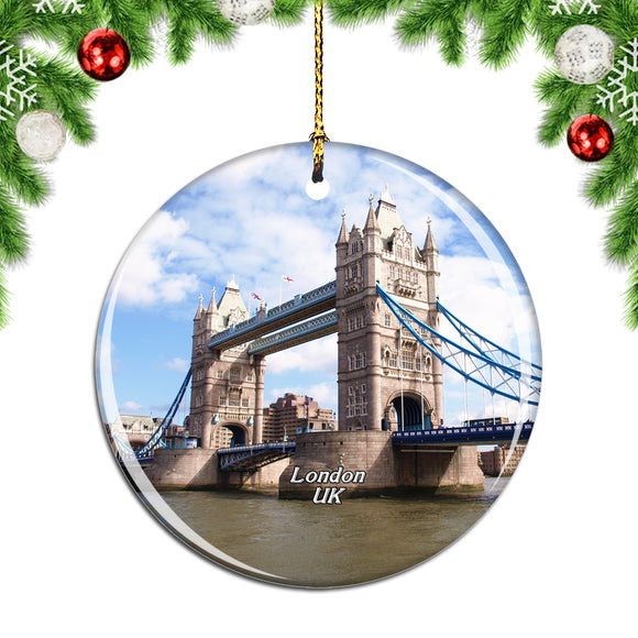 UK England Tower Bridge London Christmas Ornament