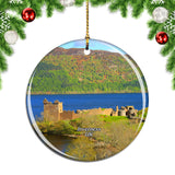 UK England Urquhart Castle Inverness Christmas Ornament