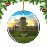 UK England Warwick Castle Christmas Ornament