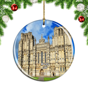 UK England Wells Cathedral Christmas Ornament