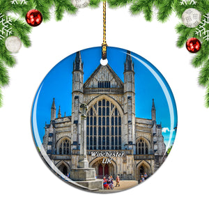 UK England Winchester Cathedral Christmas Ornament