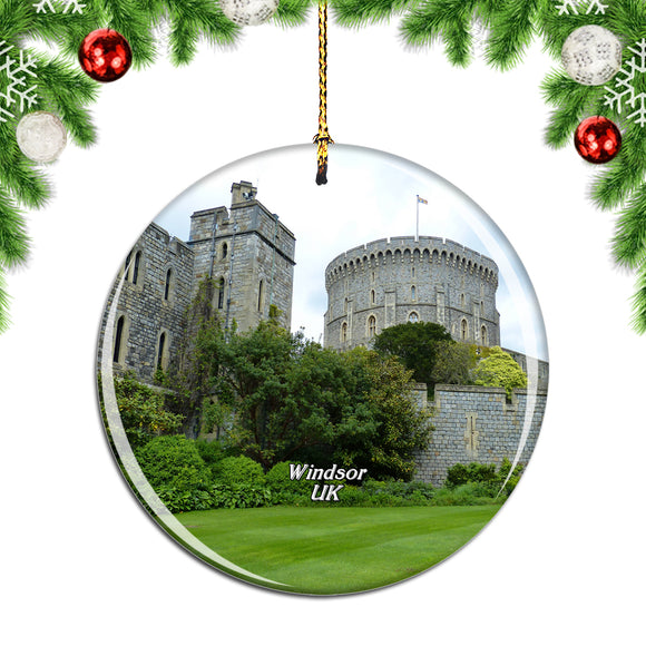 UK England Windsor Castle Christmas Ornament