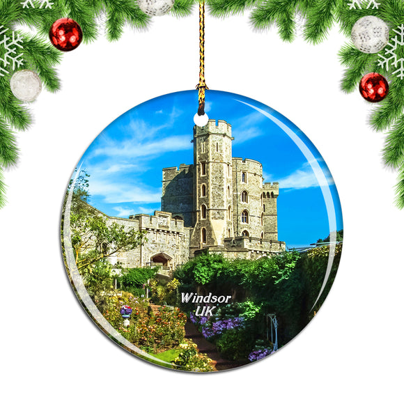 UK England Windsor Castle Christmas Ornament