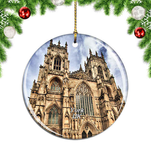 UK England York Minster Christmas Ornament