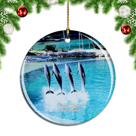 Australia Sea World Gold Coast Christmas Ornament