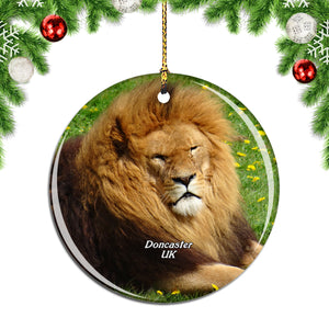 UK England Yorkshire Wildlife Park Doncaster Christmas Ornament