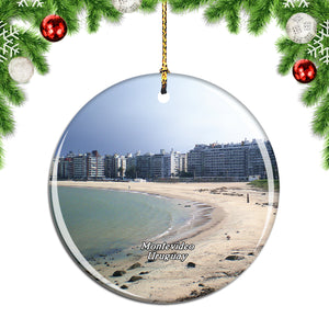 Uruguay Beach Montevideo Christmas Ornament