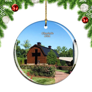 USA America Billy Graham Library Charlotte Christmas Ornament