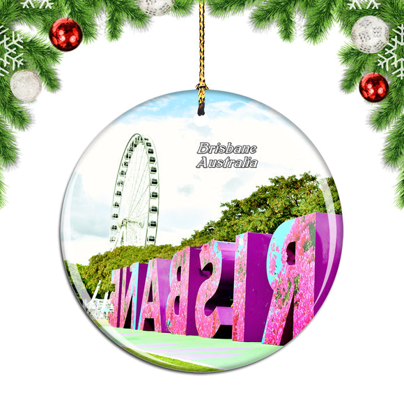 Australia South Bank Parklands Brisbane Christmas Ornament