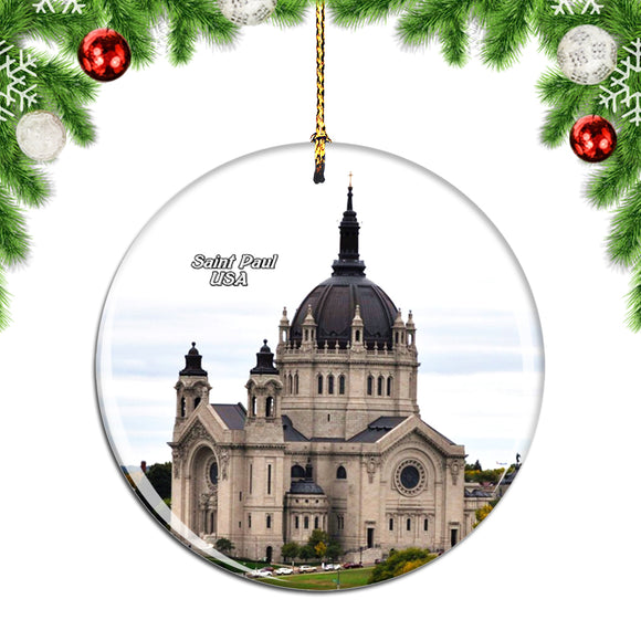 USA America Cathedral of Saint Paul Christmas Ornament