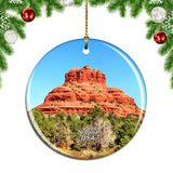 USA America Cathedral Rock Sedona Christmas Ornament