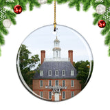 USA America Colonial Williamsburg Christmas Ornament