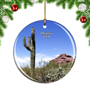 USA America Desert Botanical Garden Phoenix Christmas Ornament