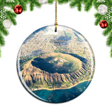 USA America Diamond Head Honolulu Hawaii Christmas Ornament