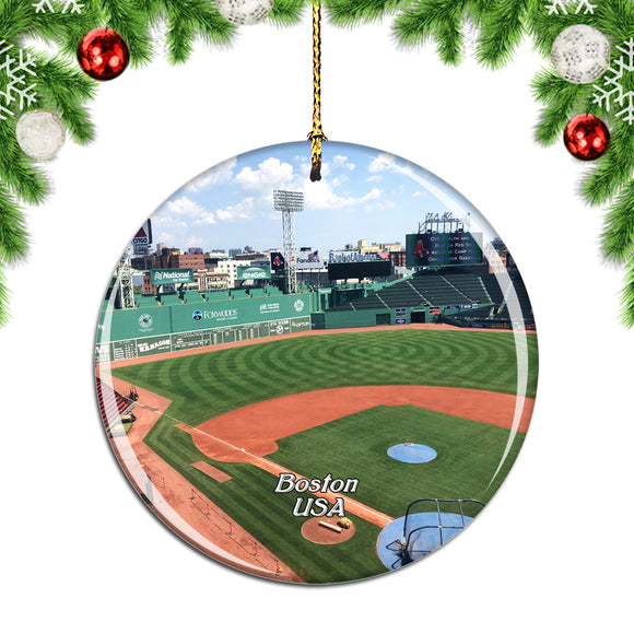 USA America Fenway Park Boston Christmas Ornament