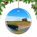 USA America Fort Pulaski Savannah Christmas Ornament