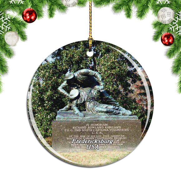 USA America Fredericksburg and Spotsylvania Park Christmas Ornament