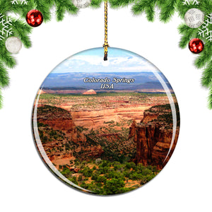 USA America Garden of the Gods Colorado Springs Christmas Ornament