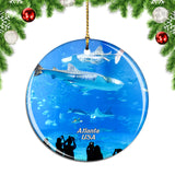 USA America Georgia Aquarium Atlanta Christmas Ornament