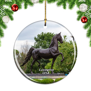 USA America Kentucky Horse Park Lexington Christmas Ornament