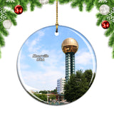 USA America Knoxville Christmas Ornament