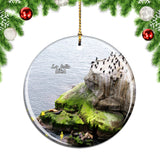 USA America La Jolla Cove Christmas Ornament