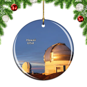 USA America Mauna Kea Summit Hawaii Christmas Ornament