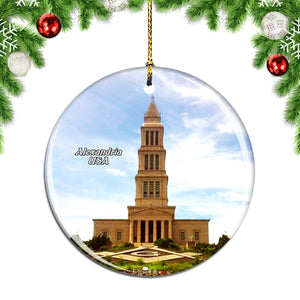 USA America Old Town Waterfront Alexandria Christmas Ornament