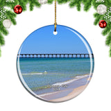 USA America Panama City Beach Christmas Ornament