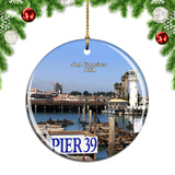 USA America Pier San Francisco Christmas Ornament