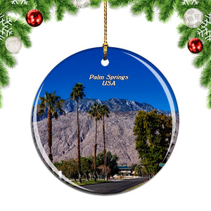 USA America San Jacinto Mountain Palm Springs Christmas Ornament