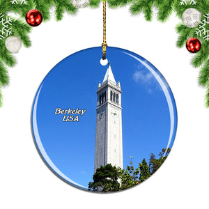 USA America Sather Tower Berkeley Christmas Ornament