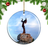 USA America The Keeper of the Plains Wichita Christmas Ornament