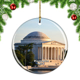 USA America Thomas Jefferson Memorial Washington Christmas Ornament