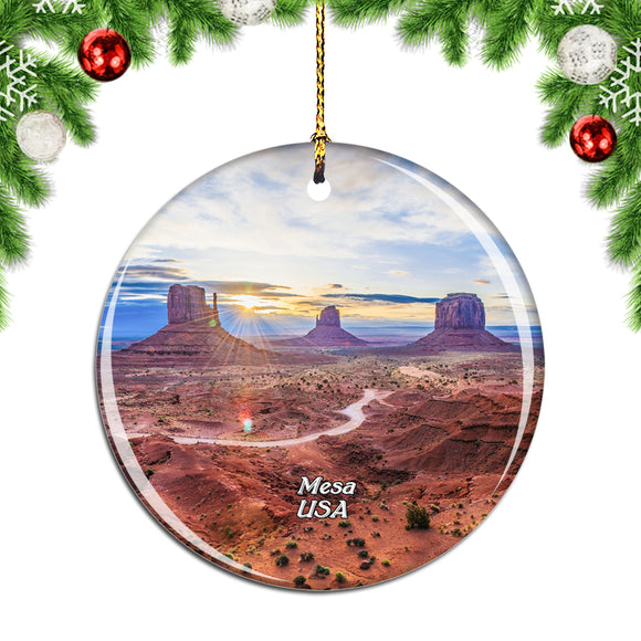 USA America Usery Mountain Regional Park Mesa Christmas Ornament