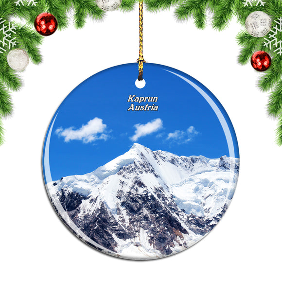 Austria Kitzsteinhorn Kaprun Christmas Ornament